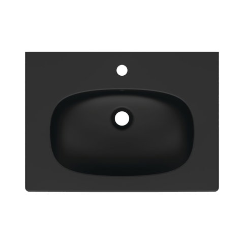 Lavoar 60 cm TESI pentru montaj pe mobilier negru mat Ideal Standard [3]