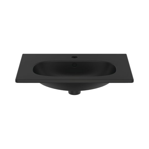 Lavoar 60 cm TESI pentru montaj pe mobilier negru mat Ideal Standard [1]