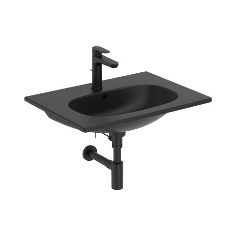 Lavoar 60 cm TESI pentru montaj pe mobilier negru mat Ideal Standard [4]