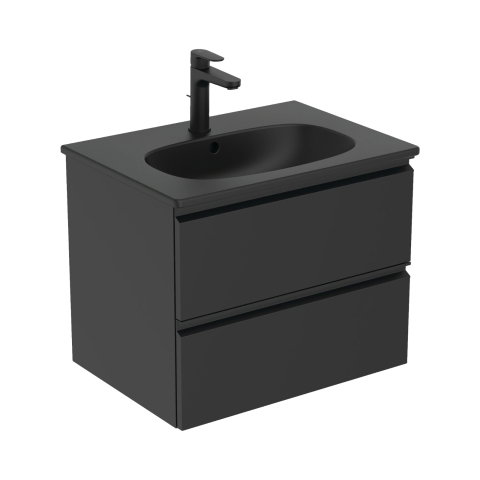 Lavoar 60 cm TESI pentru montaj pe mobilier negru mat Ideal Standard [5]