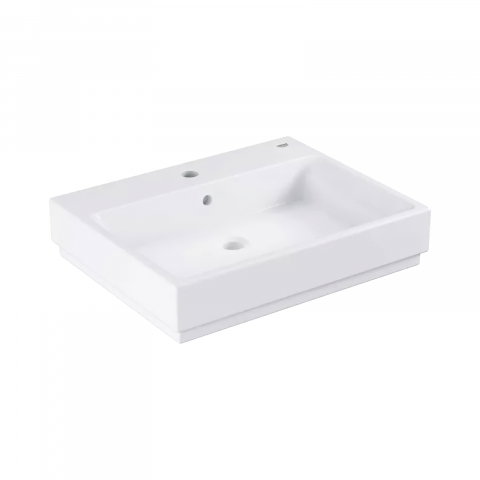 Baie - Lavoar Grohe Cube Ceramic 60 x 49 cm, montare pe blat, tratament PureGuard