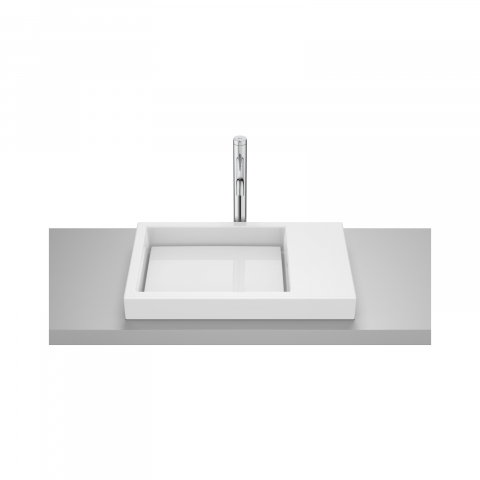 Baie - Lavoar incastrat din portelan Skyline Horizon 60 cm alb lucios ROCA