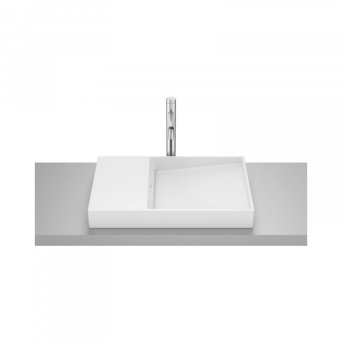 Baie - Lavoar pe blat din portelan Dash Horizon 60 cm alb mat Roca