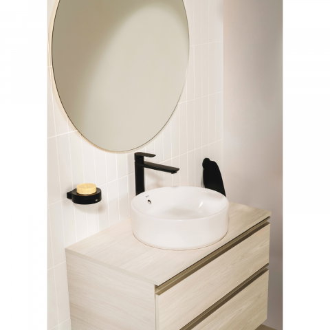 Lavoar pe blat din portelan The Gap rotund 390 x 390 mm alb Roca [3]