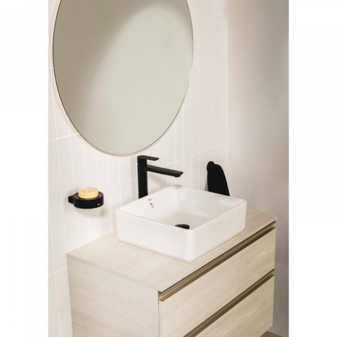Lavoar pe blat, din portlan The Gap patrat 390 x 370 mm alb Roca [3]