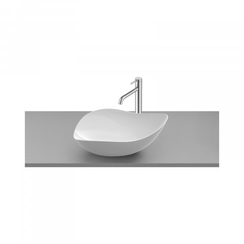 Baie - Lavoar pe blat, Fineceramic 380 x 550 mm Ohtake alb Roca