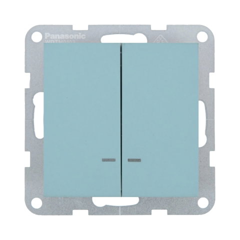 Prize, intrerupatoare si variatoare - Mecanism comutator cu LED mecanic Karre Plus 55 Soft Touch Turcoaz