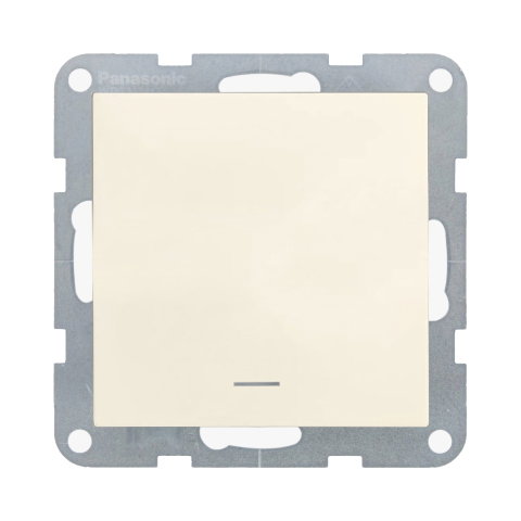 Echipamente electrice - Mecanism intrerupator cu LED cu terminal neutru ON-ON MEC. QC Karre Plus 55 Bej