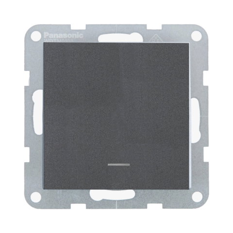 Echipamente electrice - Mecanism intrerupator cu LED cu terminal neutru ON-ON MEC. QC Karre Plus 55 Fumuriu