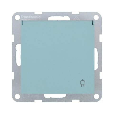 Prize - Mecanism priza Schuko cu capac, protectie pentru copii si sistem Quick Connect Karre Plus 55 Soft Touch Turcoaz