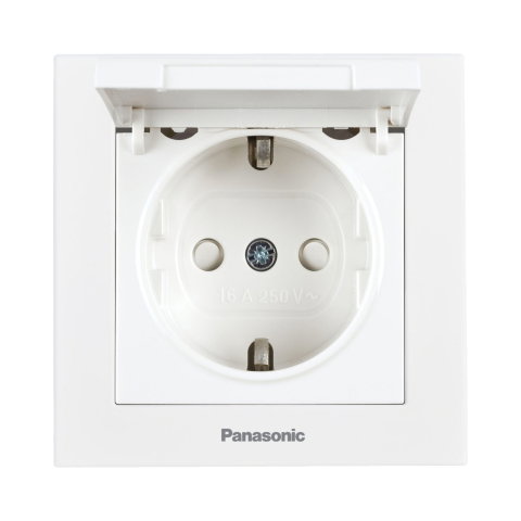 Prize - Mecanism priza Schuko cu capac, protectie pentru copii si sistem Quick Connect Karre Plus 55 Alb