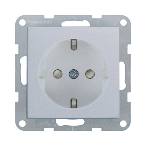 Prize - Mecanism priza Schuko cu protectie pentru copii si Quick Connect Karre Plus 55 Silver