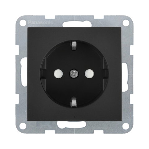 Prize - Mecanism priza Schuko cu protectie pentru copii si Quick Connect Karre Plus 55 Fumuriu