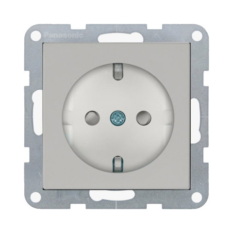 Prize - Mecanism priza Schuko cu protectie pentru copii si Quick Connect Karre Plus 55 Soft Touch Sandstone
