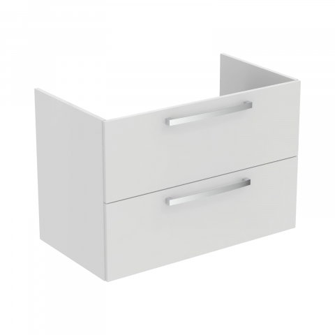 Mobilier simplu - Mobilier TEMPO 800 mm suspendat 2 sertare alb lucios Ideal Standard