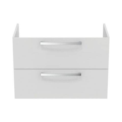 Mobilier TEMPO 800 mm suspendat 2 sertare alb lucios Ideal Standard [1]
