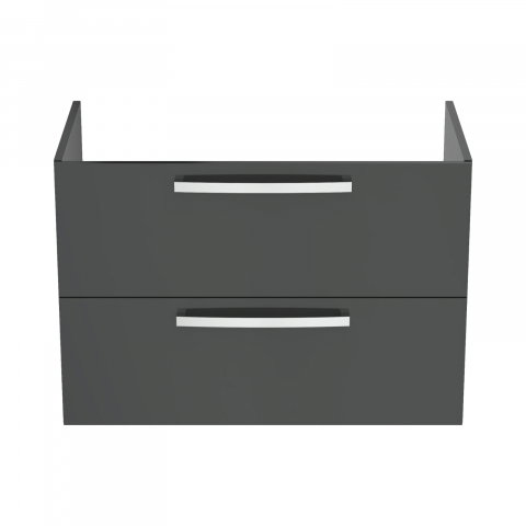 Mobilier TEMPO 800 mm suspendat 2 sertare gri lucios Ideal Standard [1]