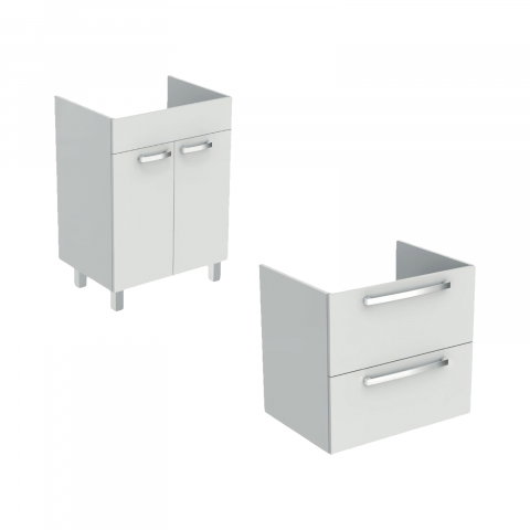 Mobilier TEMPO stativ 2 usi 600 mm alb lucios Ideal Standard [5]