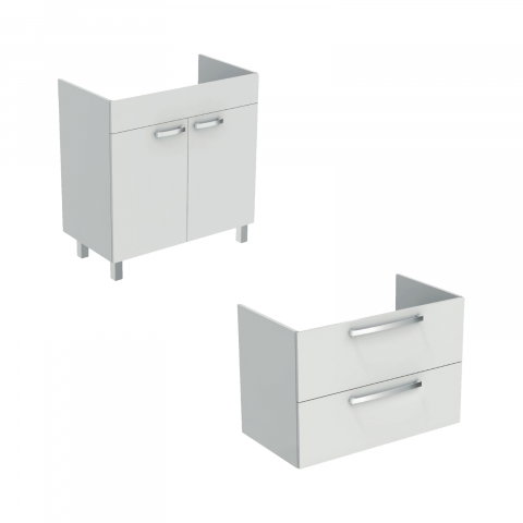 Mobilier TEMPO stativ 2 usi 800 mm alb lucios Ideal Standard [4]