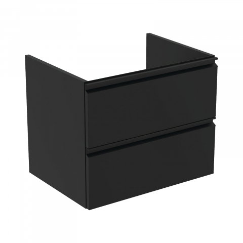 Mobilier simplu - Mobilier TESI 2 sertare negru mat 60 cm Ideal Standard
