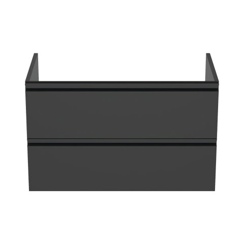 Mobilier TESI 2 sertare negru mat 80 cm Ideal Standard [1]