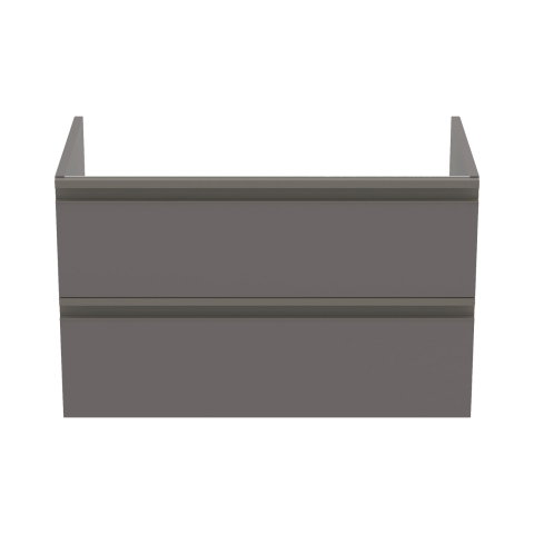 Mobilier TESI 2 sertare taupe (grej) inchis mat 80 cm Ideal Standard [1]