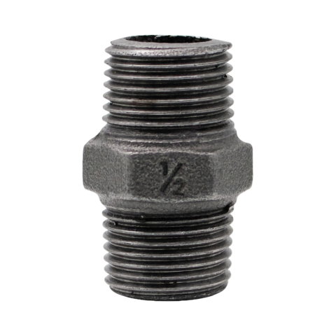 Fitinguri negre - Niplu negru 1/2" filet exterior Klass