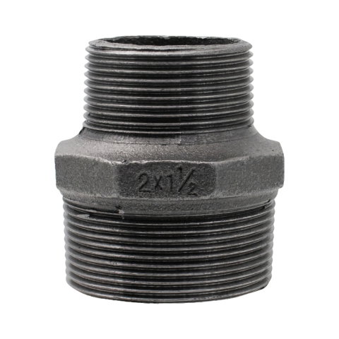 Fitinguri negre - Niplu redus negru 2 x 1.1/2" filet exterior Klass