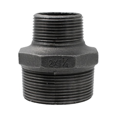 Fitinguri negre - Niplu redus negru 2 x 1.1/4" filet exterior Klass