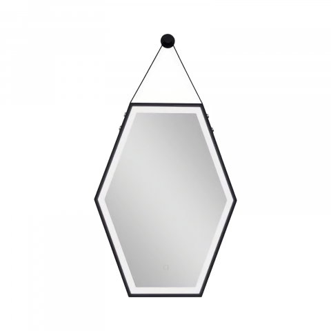 Oglinzi cu iluminare led si functii speciale - Oglinda cu iluminare LED, rama Negru-Mat, SOHO Sanotechnik