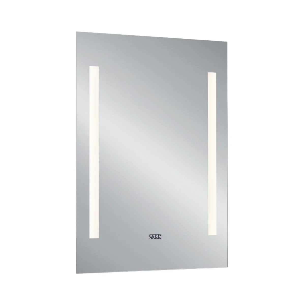Oglinzi cu iluminare led si functii speciale - Oglinda ILONA 50CM X 70CM 15W, schimbare culoare lumina, intrerupator, 1700LM, 3000-4000K, IP44, ceas electronic | 1790100