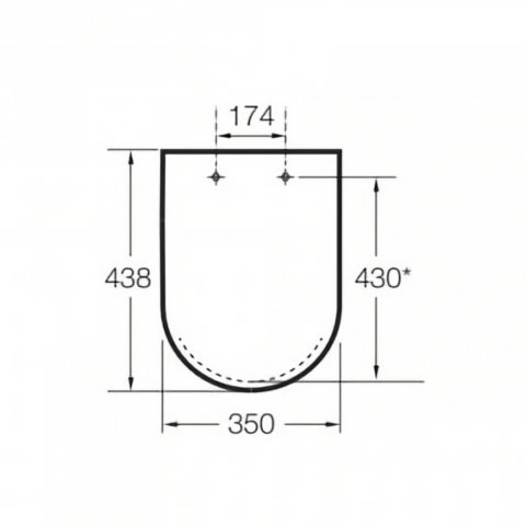 Pachet WC Debba Round suspendat Rimless Roca [6]