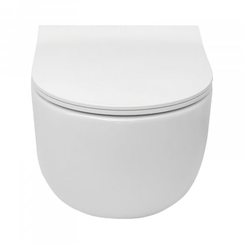 Pachet WC Meridian Round Rimless prinderi complet ascunse Roca [3]