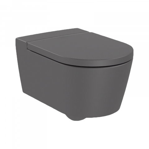 Pachet WC suspendat Rimless onyx Inspira Round Roca [2]