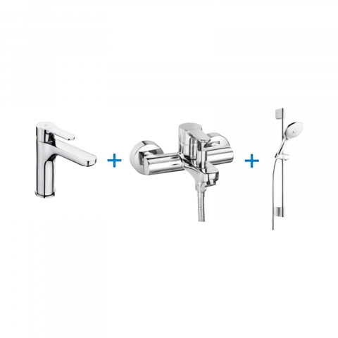 Pachete baterii - Pack 3 in 1 lavoar + cada / dus (bara+set dus) L20 Roca