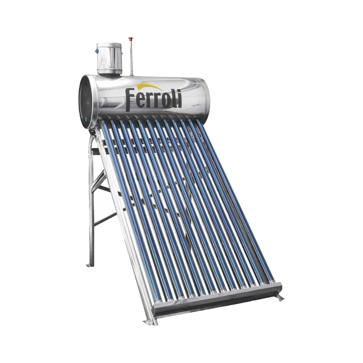 Sisteme panouri solare - Panou solar nepresurizat din inox Ecosole -12 tuburi si boiler 120L Ferroli