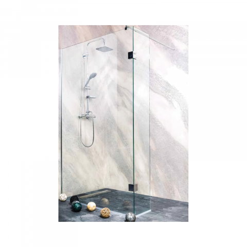 Paravan dus - Paravan Wide II 118-119 x 30 x 195 cm crom Sanotechnik