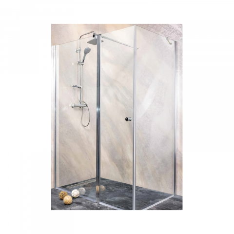 Paravan dus - Parte fixa Grande 137-139 x 195 cm crom Sanotechnik