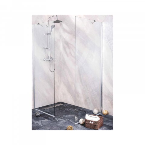 Paravan dus - Parte fixa Young 115-117 x 195 cm crom Sanotechnik