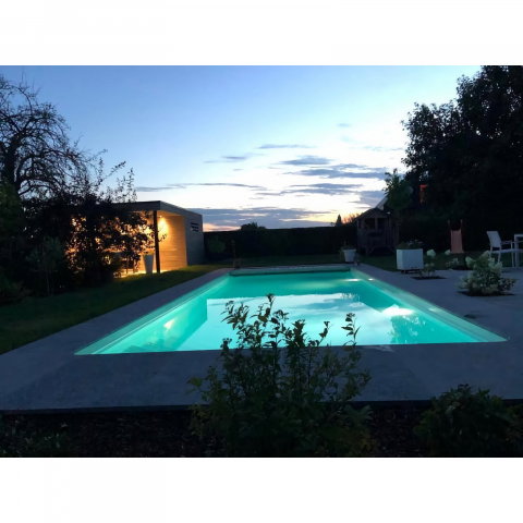 Piscina FAMILY 900/150 constructie clasica + Sistem Complet + Camin Tehnic 900 X 395 X 150 Fibrex [2]