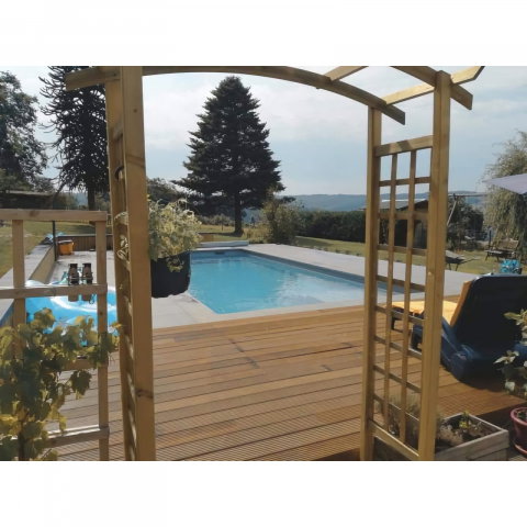Piscina FAMILY 900/150 constructie clasica + Sistem Complet + Camin Tehnic 900 X 395 X 150 Fibrex [3]