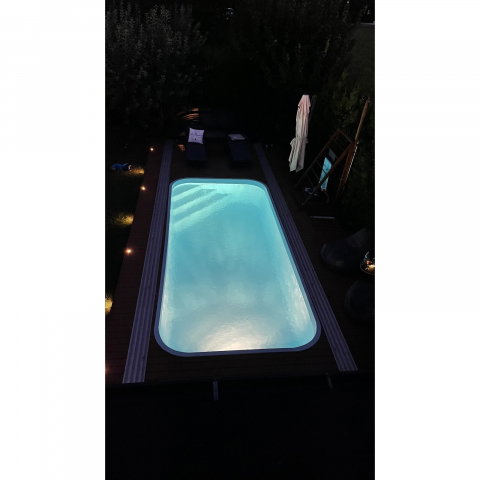 Piscina VENICE constructie izolata + Sistem Complet + Camin Tehnic 600 X 270 X 120 Fibrex [3]