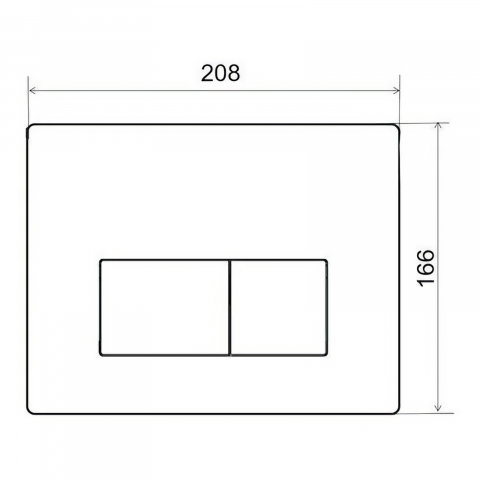 Placa de comanda crom, cu dubla actionare WIRQUIN [1]