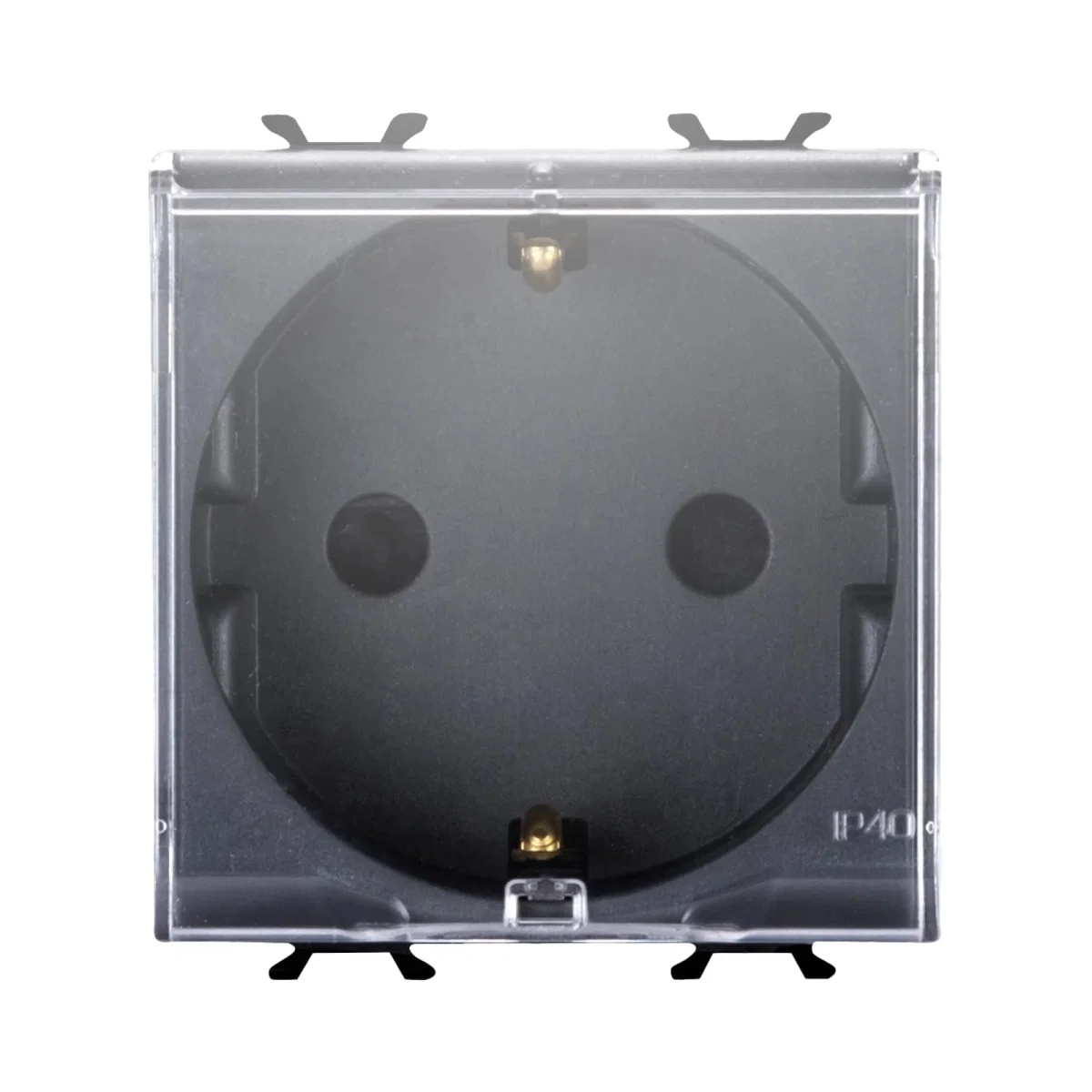 Prize, intrerupatoare si variatoare - PRIZA SCHUKO 2M 16A NEGRU CHORUS - GEWISS | GW12242
