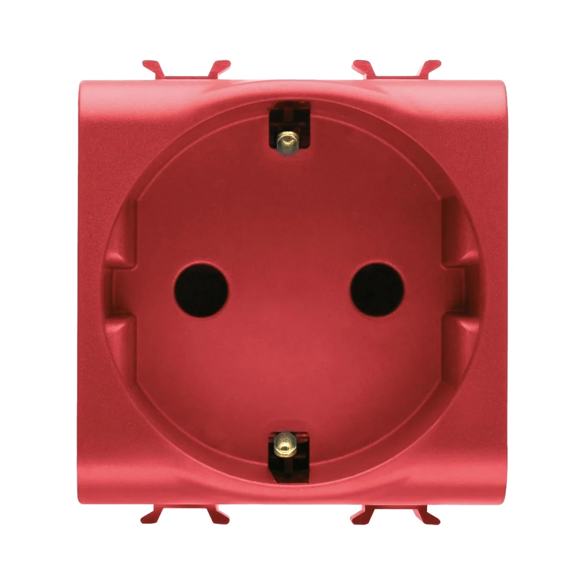 Prize, intrerupatoare si variatoare - PRIZA SCHUKO 2M 16A ROSU CHORUS - GEWISS | GW10251