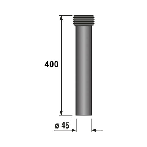 Racord WC alimentare apa, L=400 mm Sanit Roca [1]