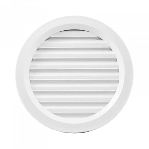 Grila ventilatie baie - Rama aerisire rotunda cu plasa din plastic D120 mm