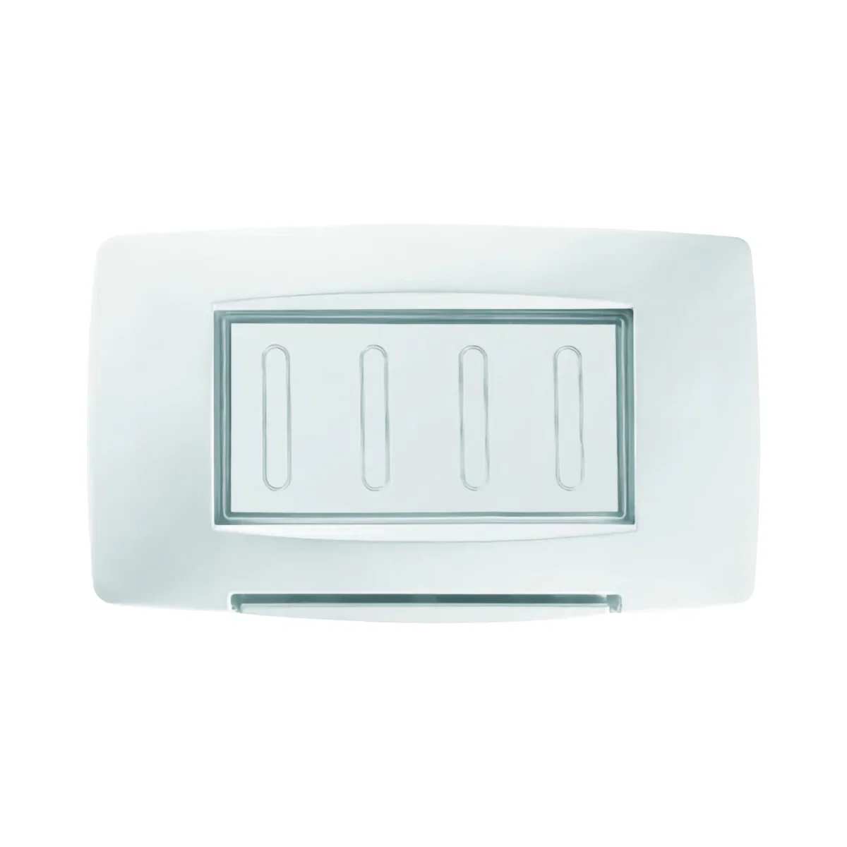 Prize, intrerupatoare si variatoare - Rama ornament 4M alb Chorus Gewiss GW16704TB