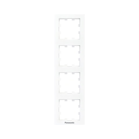 Rame - Rama priza 4 module verticala Karre Plus 55 Alb