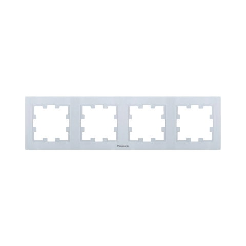 Rame - Rama priza 4 module orizontala Karre Plus 55 Silver